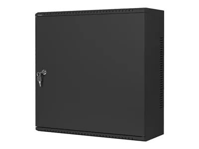 Lanberg WAF1 Series - Gehäuse - 540 x 200, flaches Profil, montiert - geeignet für Wandmontage - Schwarz, RAL 9004 - 6U - 48.3 cm (19")