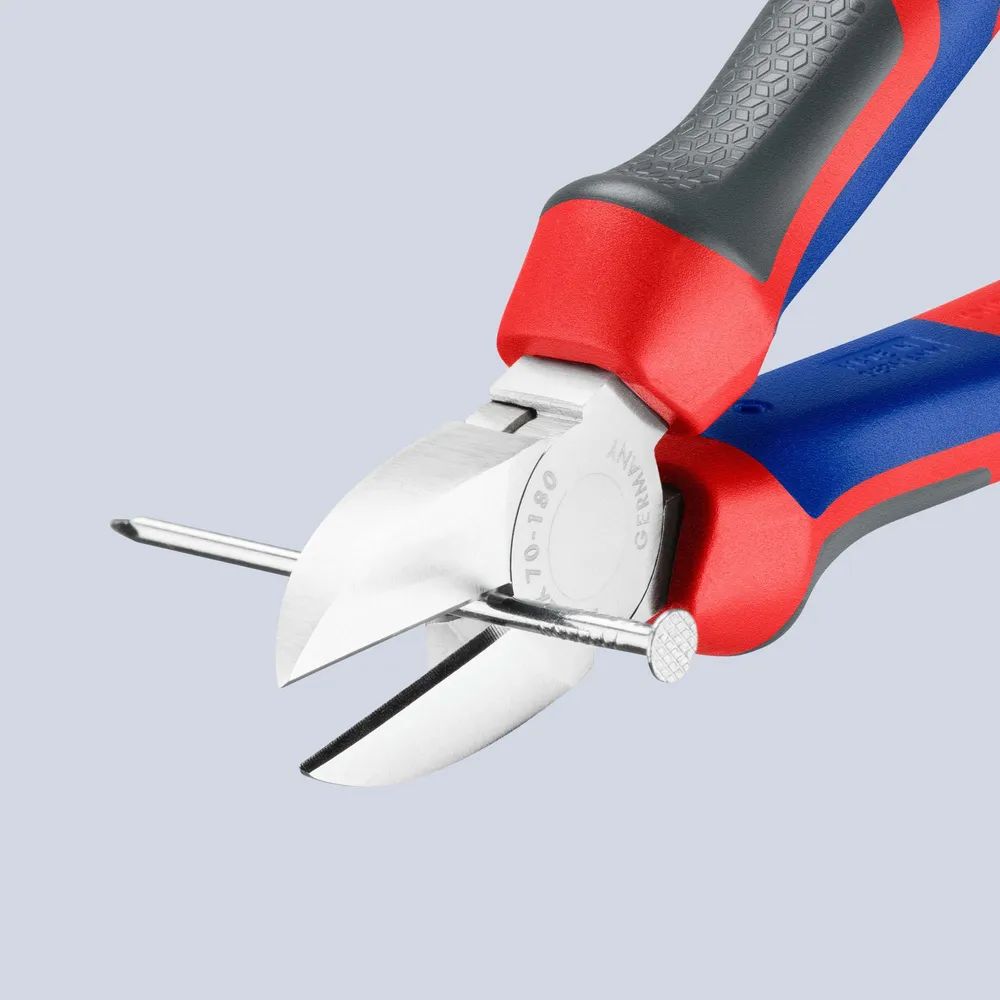 KNIPEX Seitenschneider mit Comfort-Griffen verchromt 180 mm
