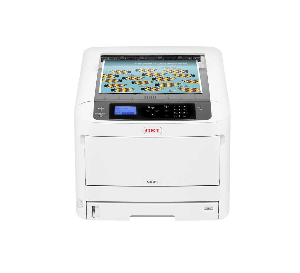 OKI C824dn - Drucker - Farbe - Duplex - LED - A3 - 1200 x 600 dpi - bis zu 26 Seiten/Min. (einfarbig