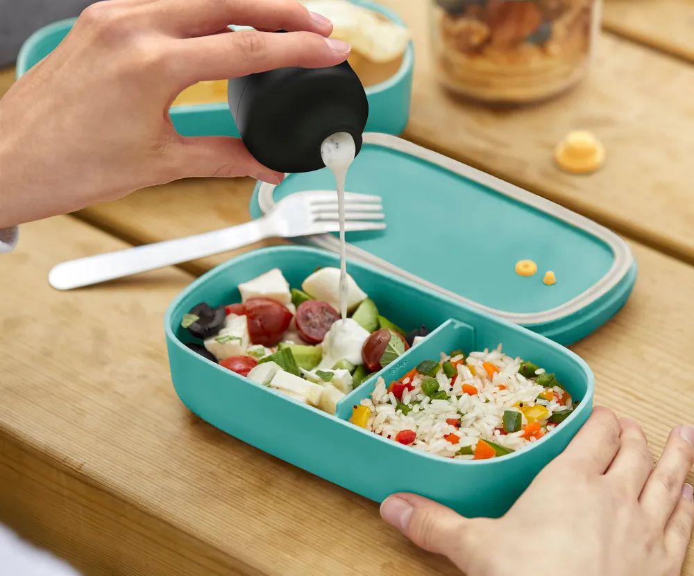Lékué Einzelne LunchBox To Go, 0.5L - Turquoise