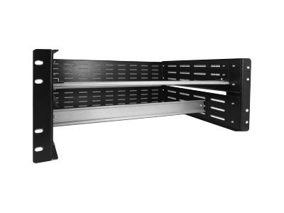 Delock DIN-Schienenmontagekit - Rack montierbar - Schwarz - 4U - 48.3 cm (19")