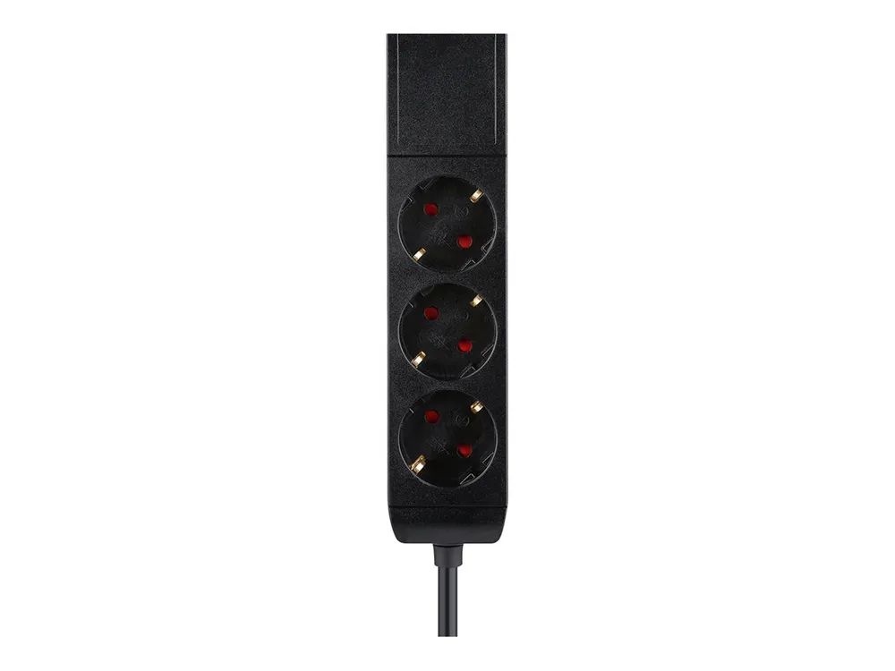 Neomounts Steckdosenleiste - USB-C + USB-A - Wechselstrom 230 V - 3680 Watt - Eingabe, Eingang Typ F - Ausgangsanschlüsse: 3 (2 x 24-poliger USB-C (PD)