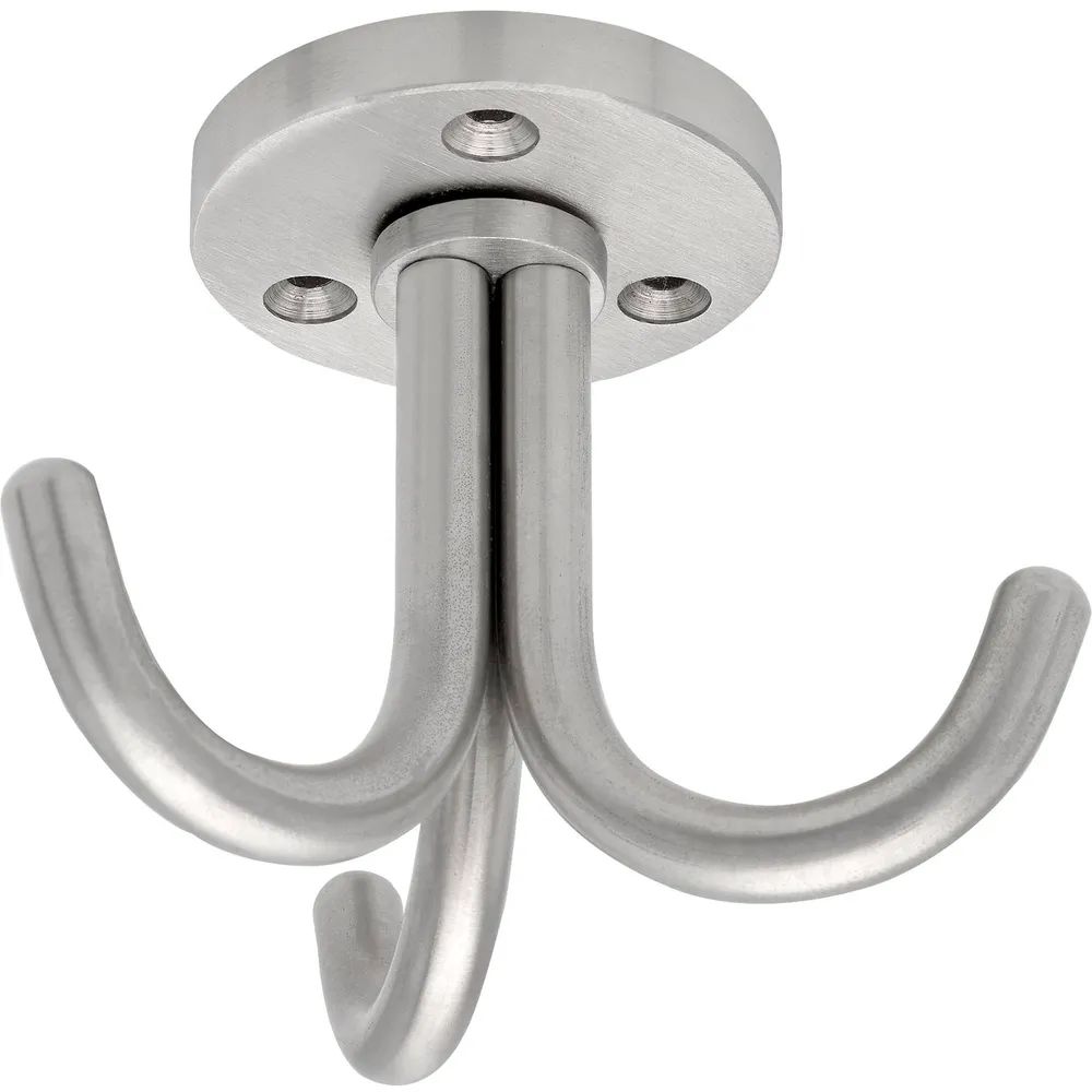 Simausrom Dreifach-Haken Canis drehbar, Höhe 67 mm, Edelstahl gebürstet