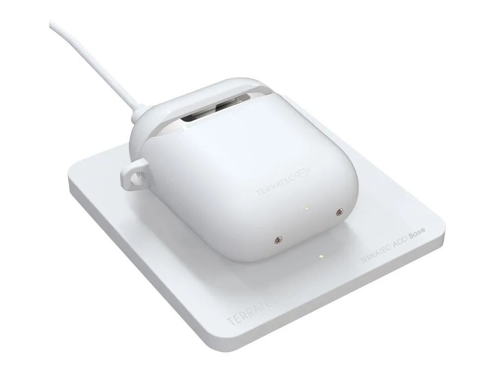 TerraTec ADD Base - Kabelloses Ladegerät - 5 Watt - 1.5 A - für Apple AirPods (1. Generation, 2. Generation)