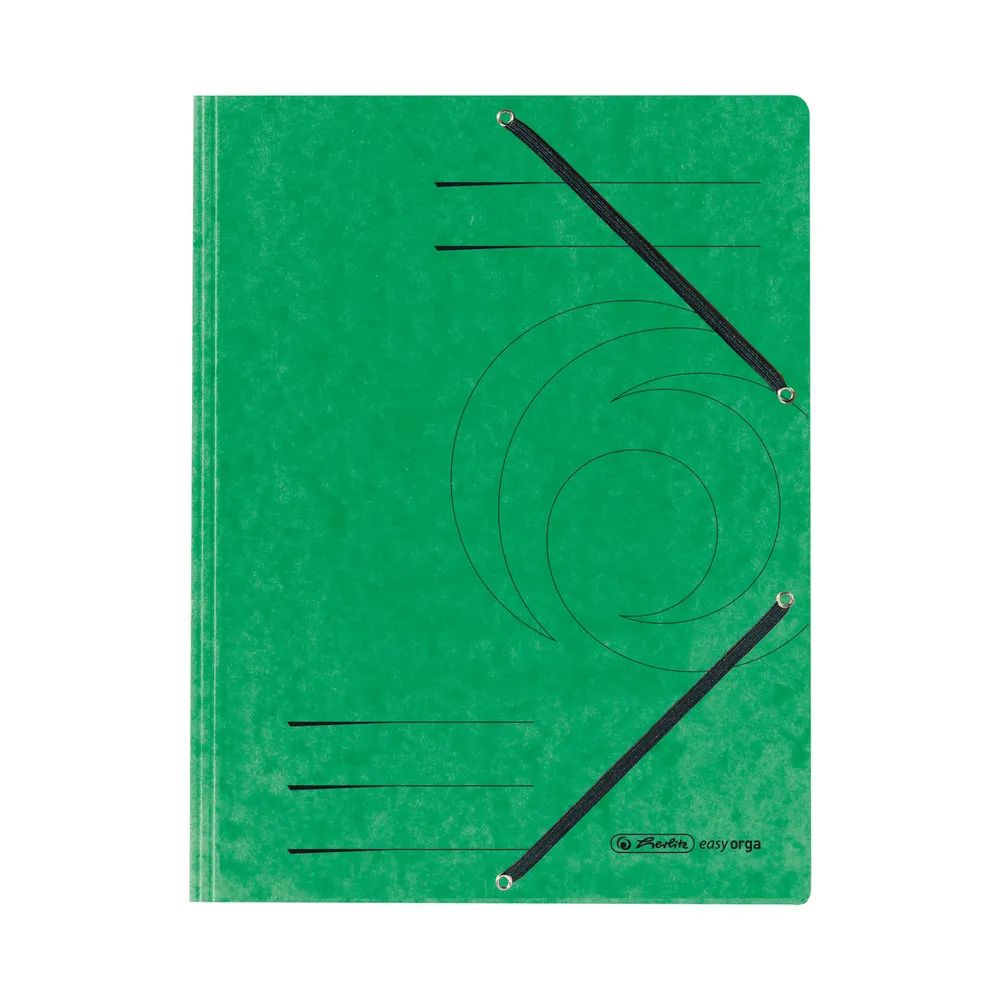 herlitz Einschlagmappe mit Gummizug A4 Quality grün