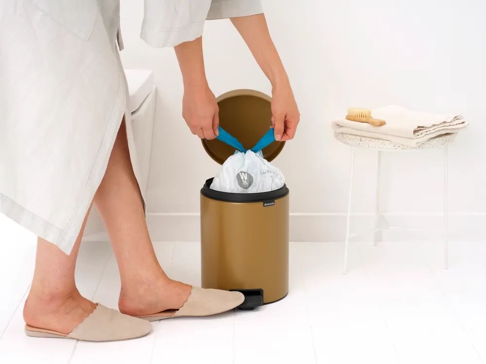 Brabantia NewIcon Treteimer, 5L - Warm Gold