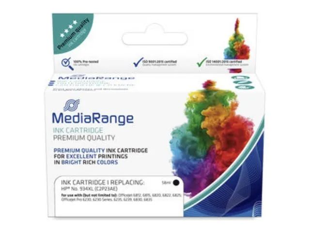 MEDIARANGE 56.6 ml - Schwarz - kompatibel - Tintenpatrone (Alternative zu: HP C2P23AE)