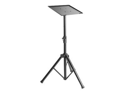 Manhattan TV/Monitor/Projector/Laptop Mount, Tripod Floor Stand, 1 screen/device, Screen Sizes: 13-32", VESA 75x75 to 100x100mm, Max 15kg, Height Adjustable, Black, Lifetime Warranty - Aufstellung - Stativ - für Notebook / Tablet / Projektor - tragba