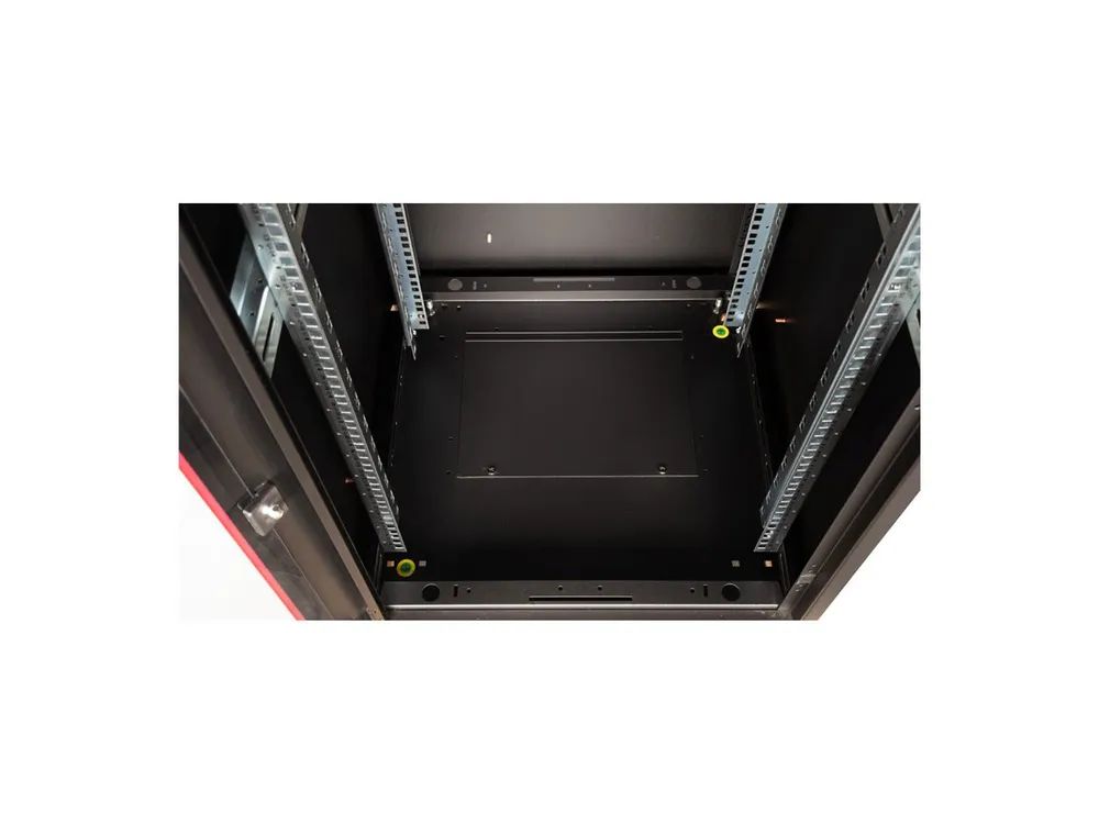 ROLINE Basic - Schrank Netzwerkschrank - glass door, 600x800 WxD - RAL 9005, Jet Black - 26U - 48.3 cm (19")