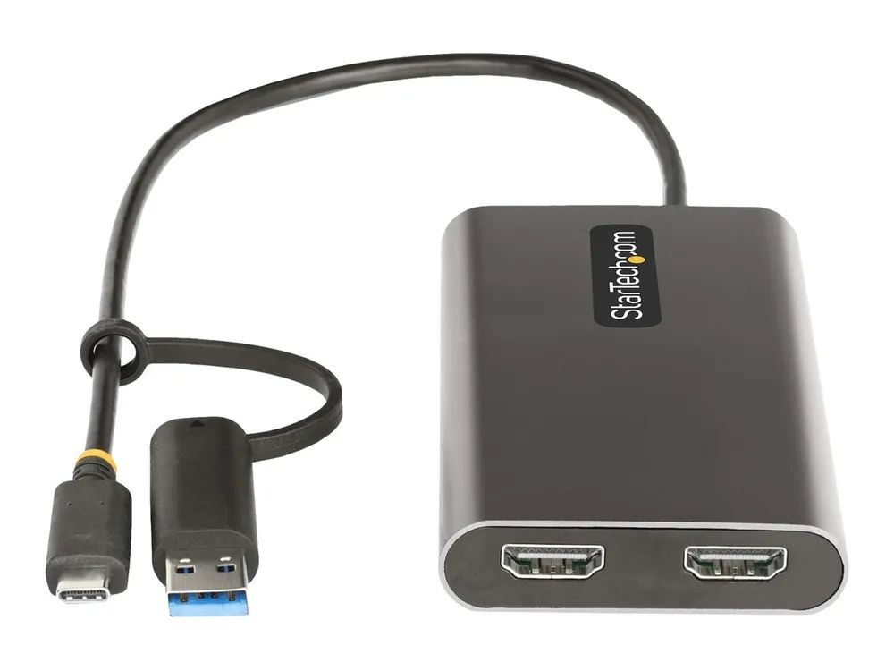 StarTech.com USB-C Dual HDMI Adapter - USB-C/USB auf 2x 4K HDMI
