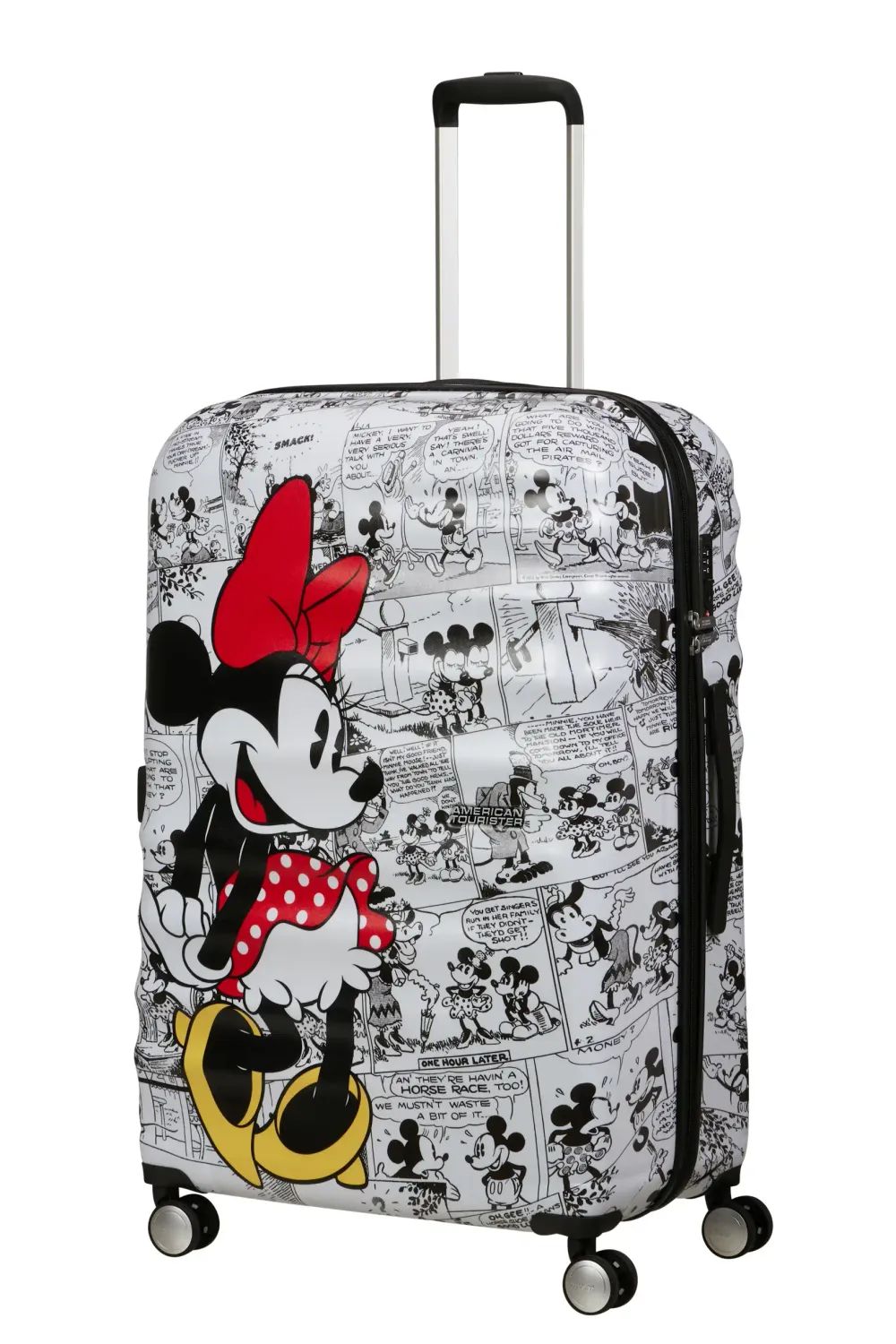 AMERICAN TOURISTER WAVEBREAKER SPIN.77/28, MINNIE COMICS WHITE
