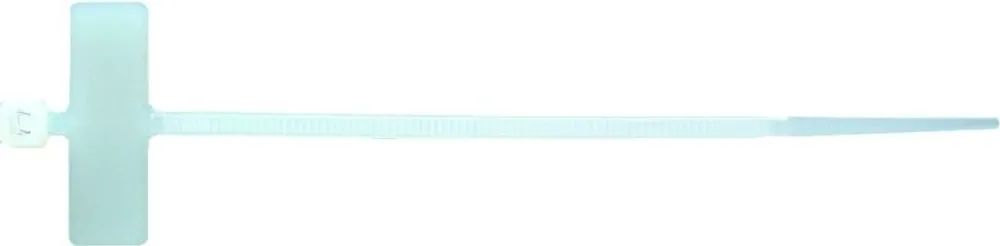 INTERCABLE Kabelbinder 200 x 2,5 mm mit Beschriftungsfeld, natur