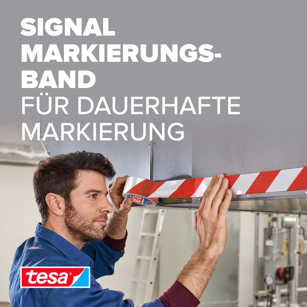 Tesa Signal Universal - Schwarz - Gelb - Polypropylen (PP) - 66 m - 50 mm