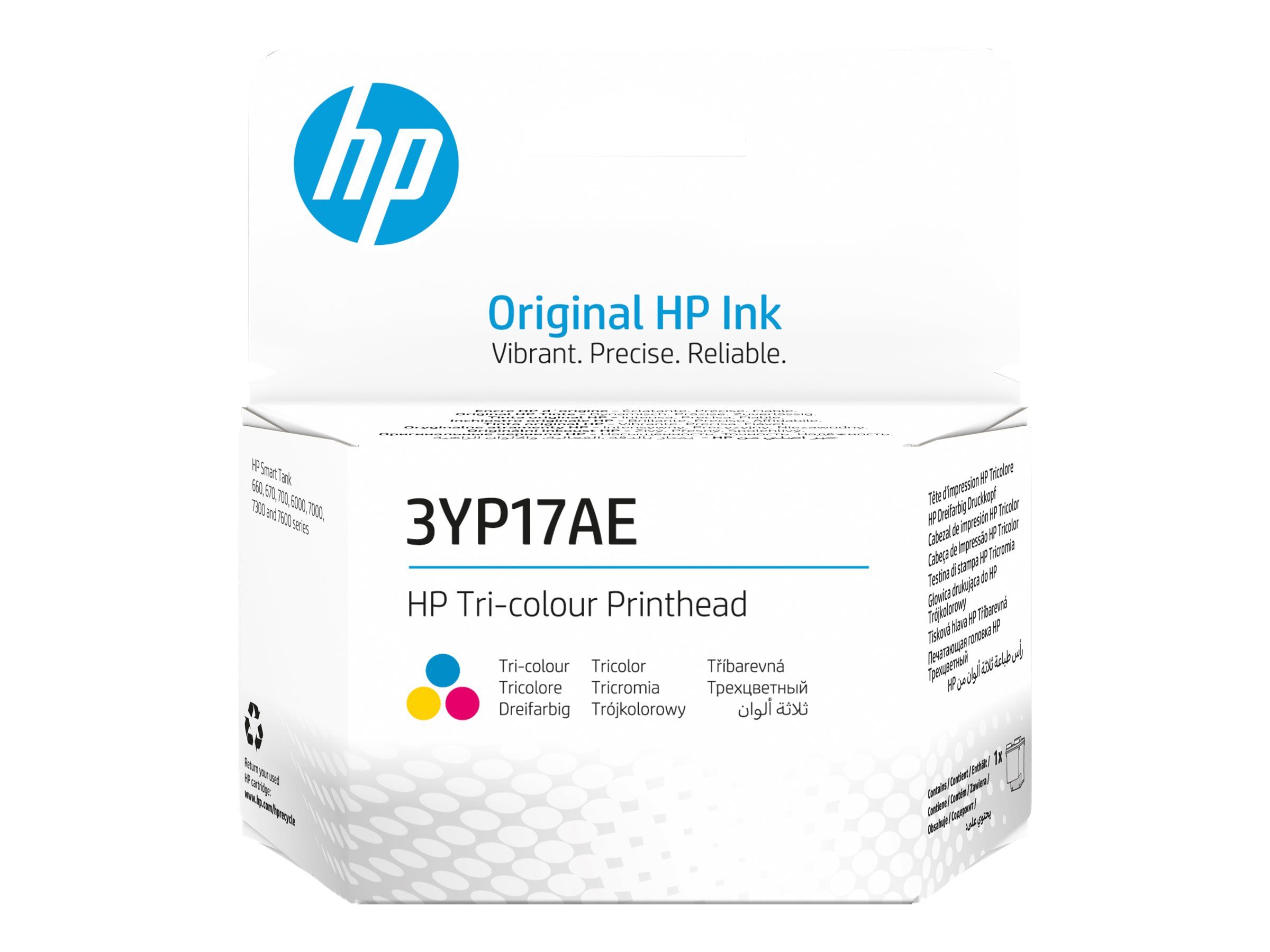 HP Dreifarbig - Druckkopf - für Smart Tank 670