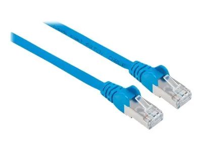 Intellinet Network Patch Cable, Cat7 Cable/Cat6A Plugs, 1.5m, Blue, Copper, S/FTP, LSOH / LSZH, PVC, RJ45, Gold Plated Contacts, Snagless, Booted, Lifetime Warranty, Polybag - Netzwerkkabel - RJ-45 (M)