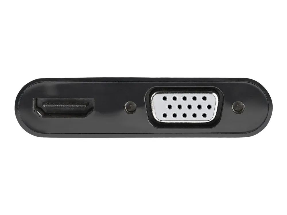 StarTech.com Adapter DispayPort auf VGA - HDMI 4K 60Hz - DP Video Adapter - Videoadapter - DisplayPort männlich zu HD-15 (VGA)