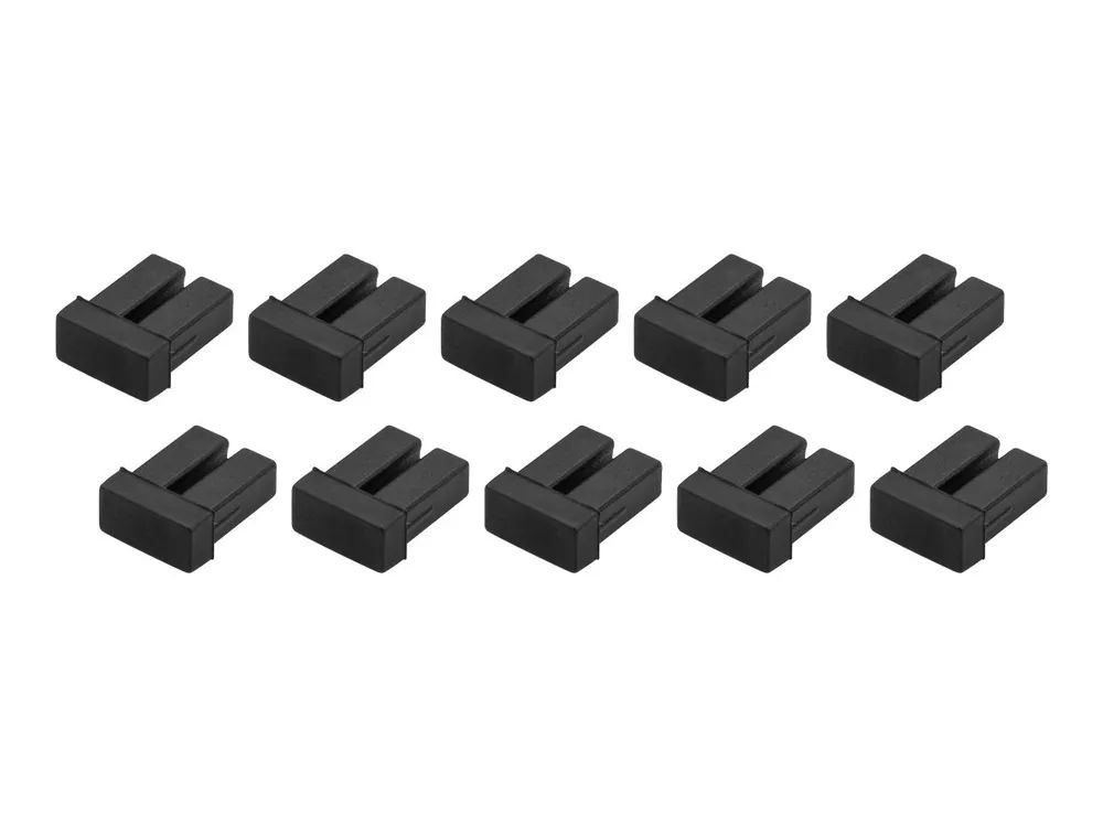 StarTech.com LC SFP Staubschutzkappen - 10 Stck. - LWL-Schutzkappen - SFP Kappe - Schutzumschlag - Schwarz (Packung mit 10)