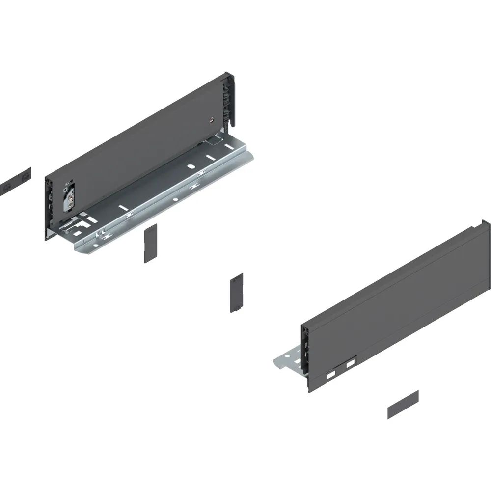 BLUM LEGRABOX pure Zarge Höhe M, NL 300, Oriongrau-matt