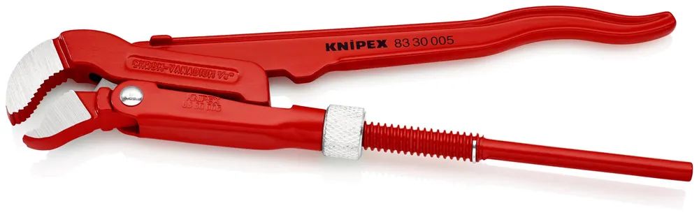 KNIPEX Rohrzange S-Maul rot pulverbeschichtet 245 mm