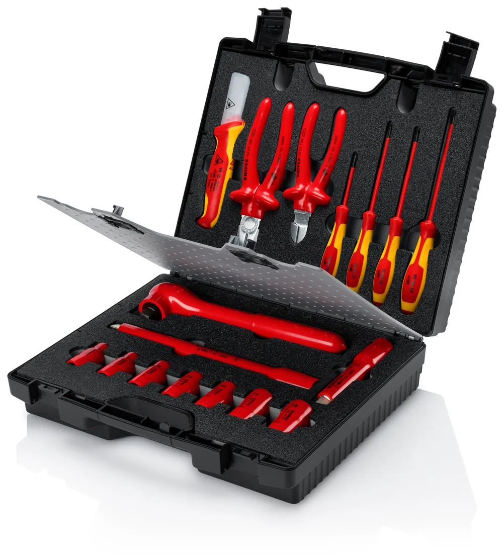 KNIPEX Kompaktkoffer 17-teilig 380 mm