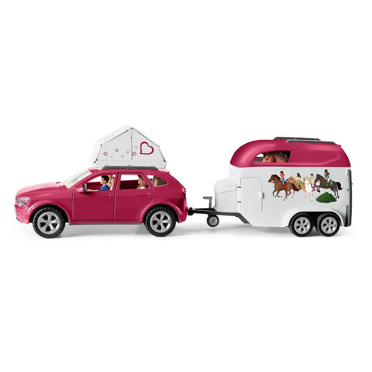 Schleich Abenteuer mit Auto und Pferdeanhänger
