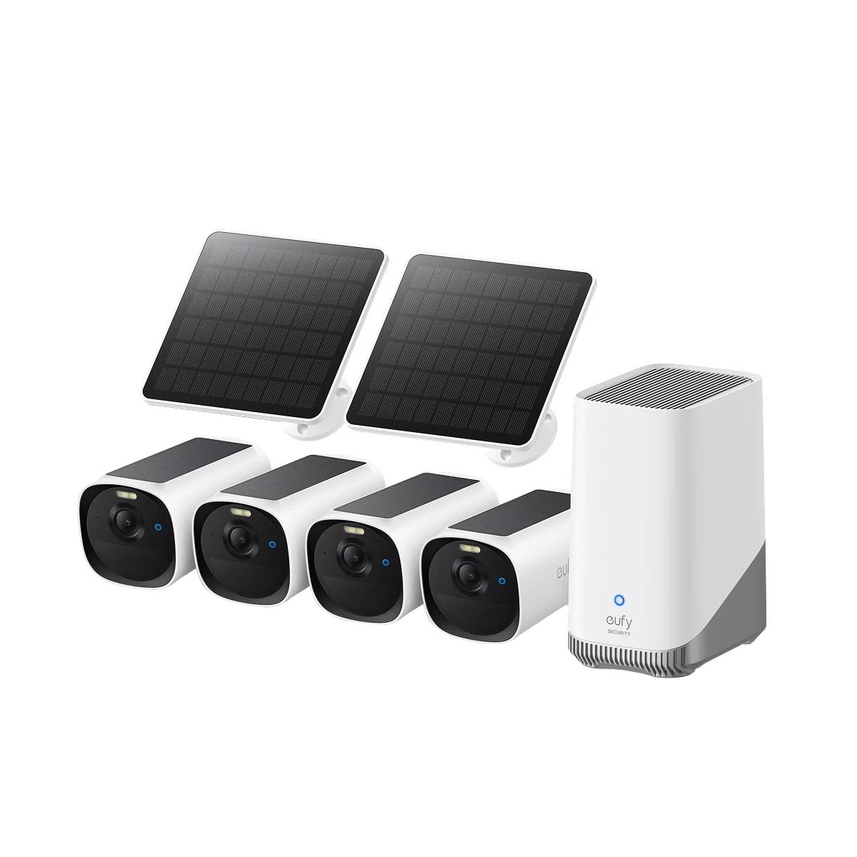 eufy Cam E40 4-Cam Kit HomeBase S380 and Solar Panel