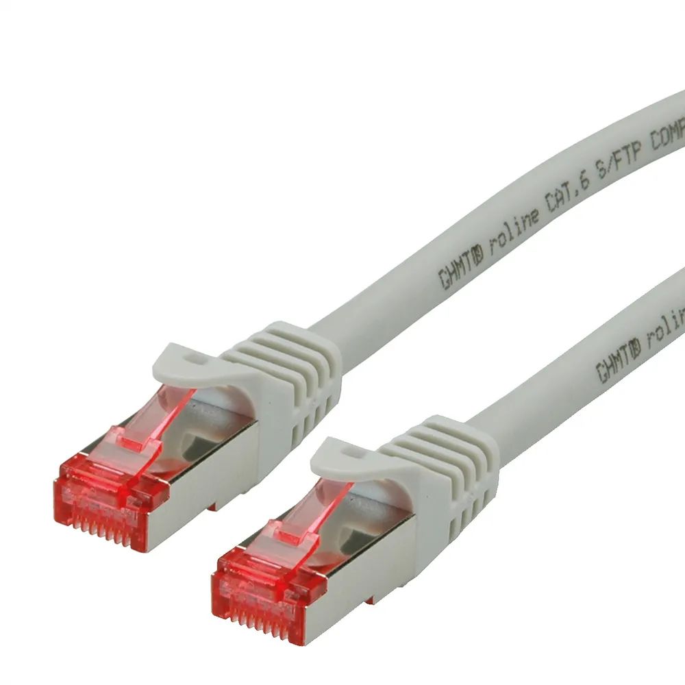 ROLINE Patchkabel Cat.6 S/FTP (PiMF), Component Level, LSOH, grau, 2 m