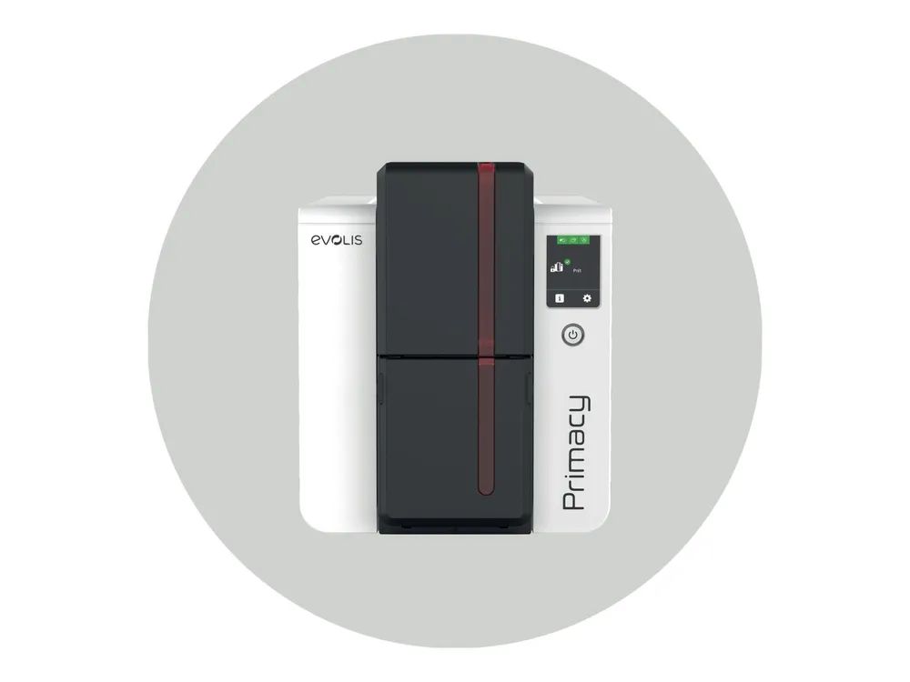 Evolis Primacy 2 Duplex Expert - Plastikkartendrucker - Farbe - Duplex - Farb-Substitution/thermischer Harz beschreibbar - CR-80 Card (85.6 x 54 mm)