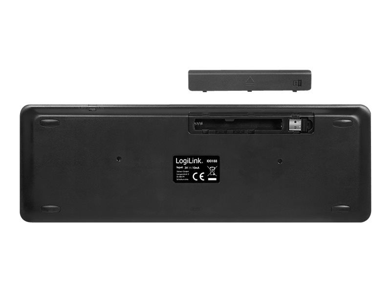 LogiLink Tastatur - mit Touchpad - kabellos