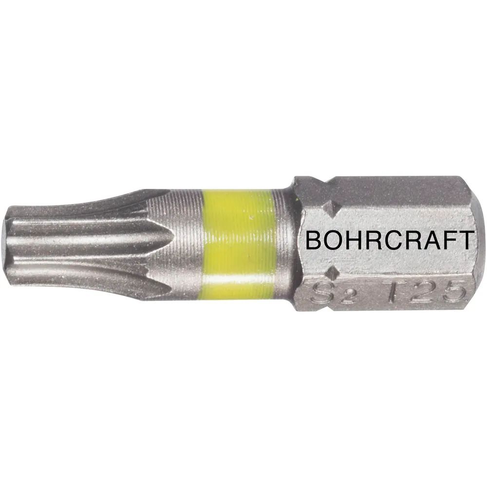 BOHRCRAFT Bit-Einsatz mit Farbring 1/4sechskant TX 30/25 mm Torx®