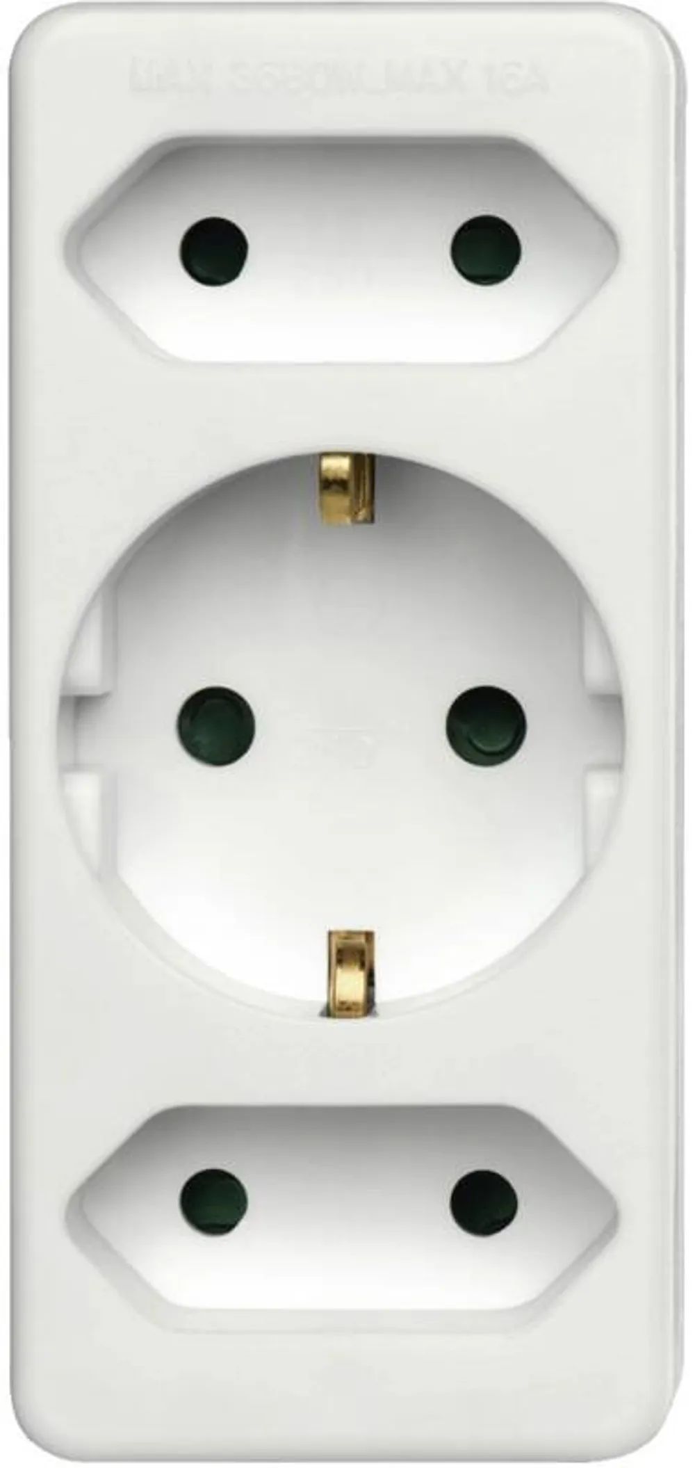 Hama Steckdosenadapter 223215 STECKDOSENADAPT/2EU/1SCHUKO/BS