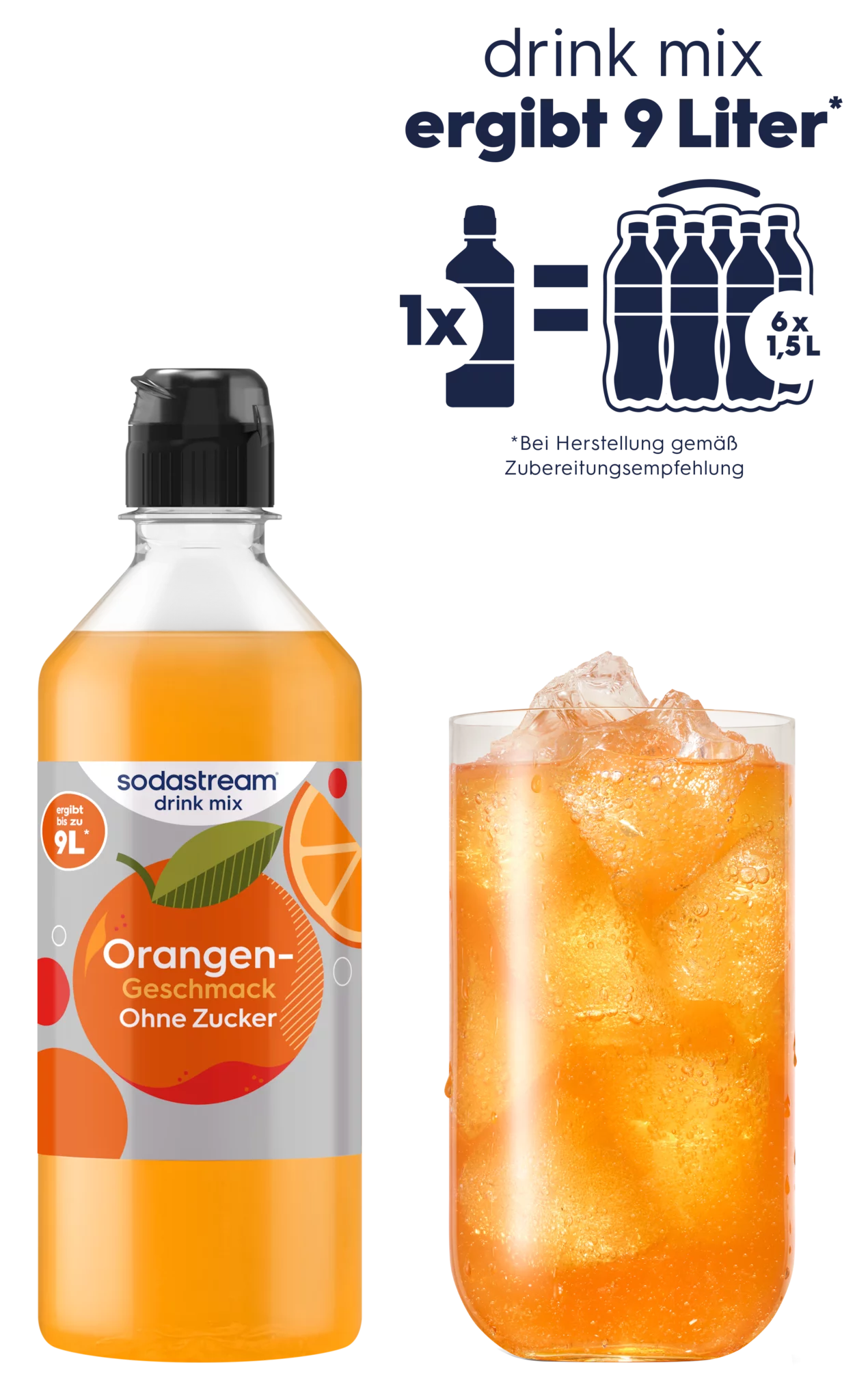 SodaStream drink mix Orange Zuckerfrei 440ml