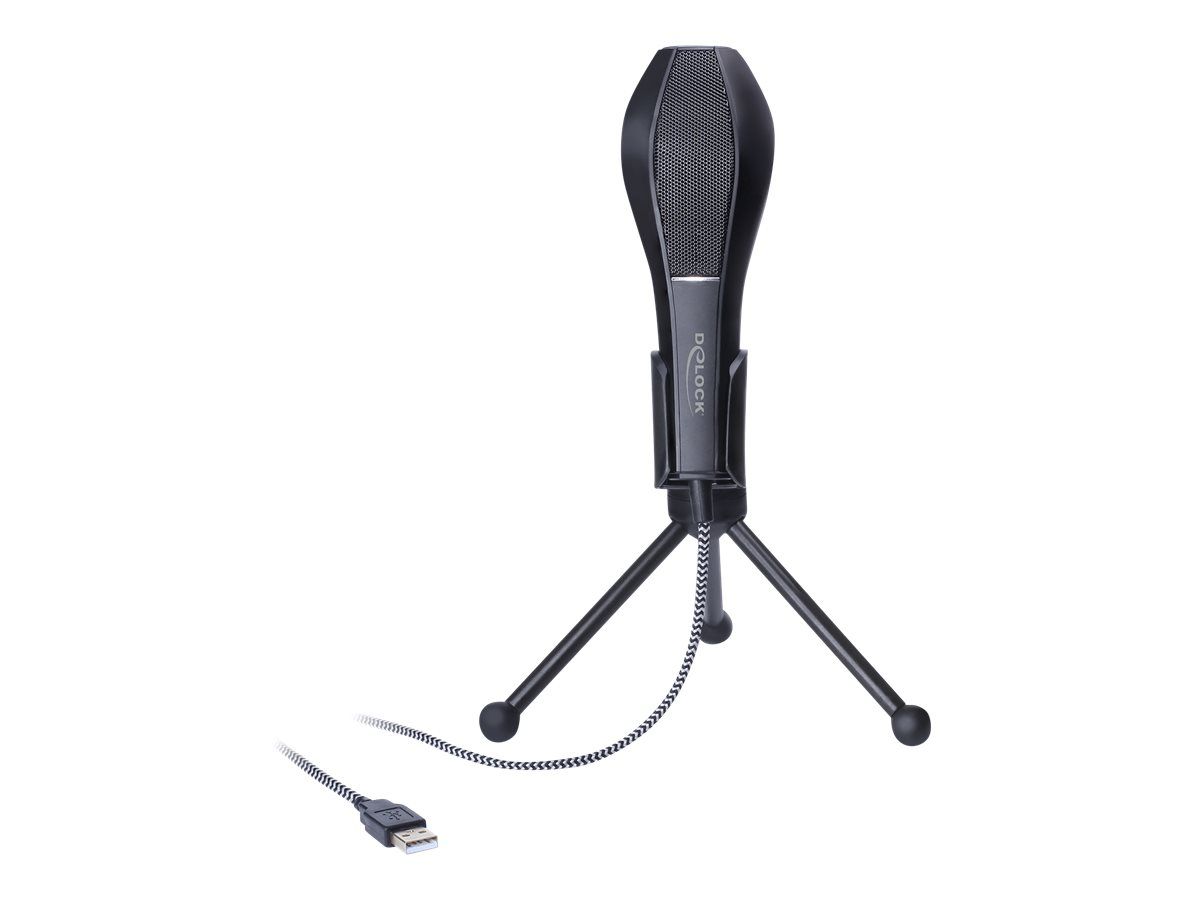 Delock Mikrofon - USB - Schwarz