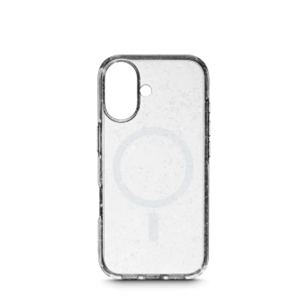 White Diamonds Cover "Mag Glitter" für Apple iPhone 17, Transparent