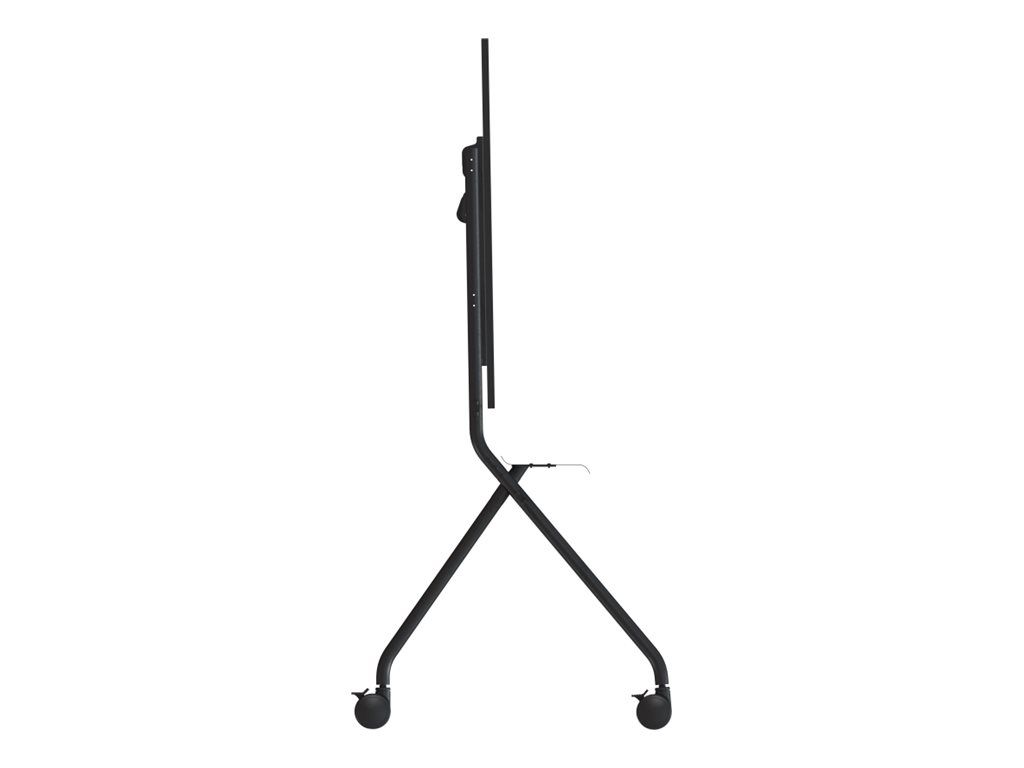 Vision VFM-F12 - Wagen - für LCD-Display - Staffelei-Stil - Stahl - mattschwarz - Bildschirmgröße: 139.7-254 cm (55"-100")