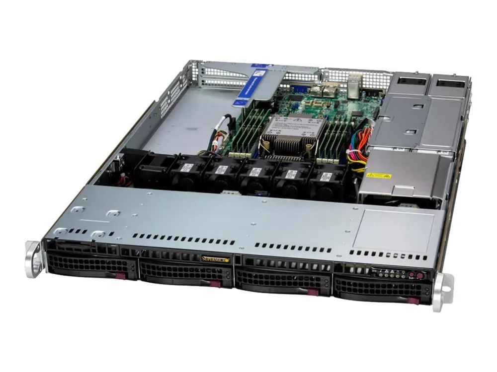 Supermicro SuperServer 512B-WR-G1 - Server - Rack-Montage - 1U - 1-Weg - 1 x Xeon 6500 Series 6505P / 2.2 GHz - RAM 32 GB - SATA/SAS - Hot-Swap 8.9 cm (3.5")