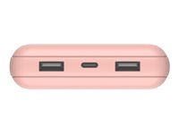 Belkin BoostCharge - Powerbank - 20000 mAh - 15 Watt - 3 A - 3 Ausgabeanschlussstellen (24 pin USB-C, 2 x USB)