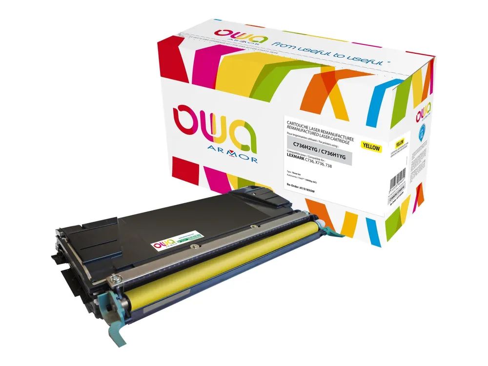 Armor OWA - Gelb - kompatibel - wiederaufbereitet - Tonerpatrone (Alternative zu: Lexmark C736H1YG, Lexmark C736H2YG)