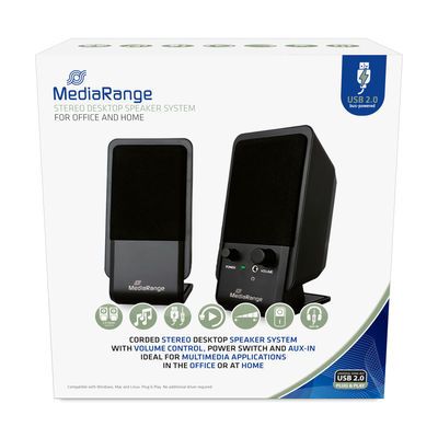 MediaRange Stereo Desktop Speaker System