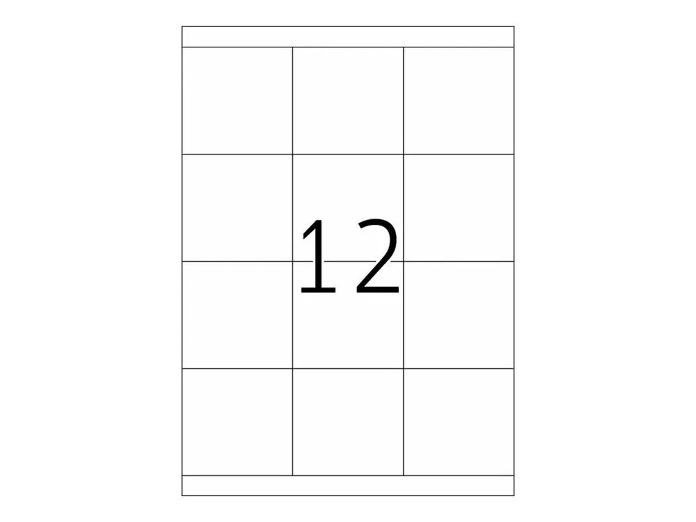 HERMA Premium - Papier - matt - permanent selbstklebend - weiß - 70 x 67.7 mm 2400 Etikett(en) (200 Bogen x 12)