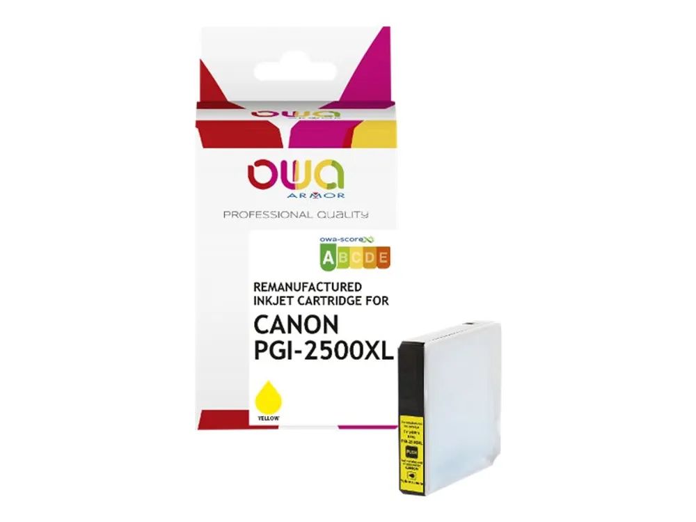Armor OWA - 20 ml - Gelb - kompatibel - wiederaufbereitet - Tintenpatrone (Alternative zu: Canon PGI-2500XL Y)