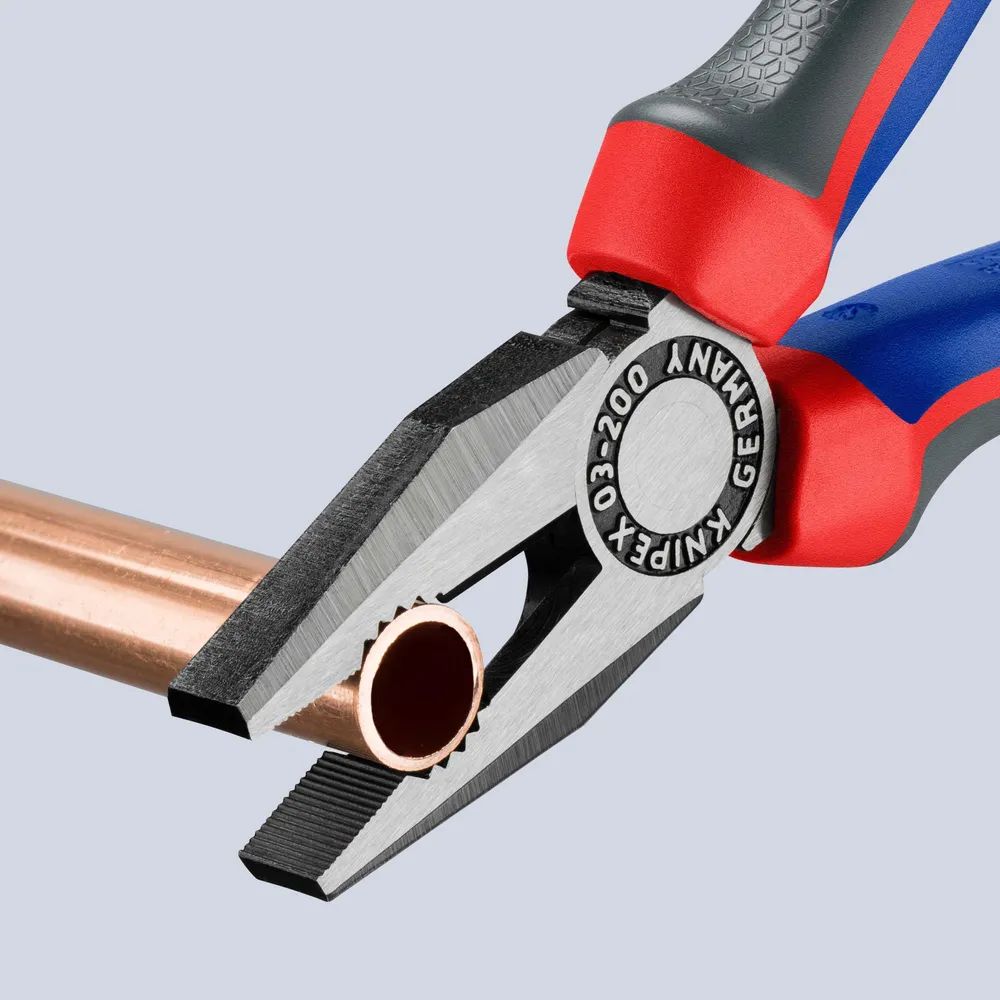 KNIPEX Kombizange mit Comfort-Griffen schwarz atramentiert 200 mm