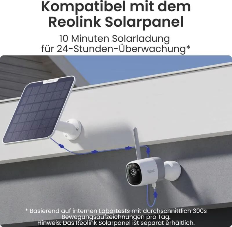 Reolink Altas B630 2K Wifi Kamera + Solarpanel