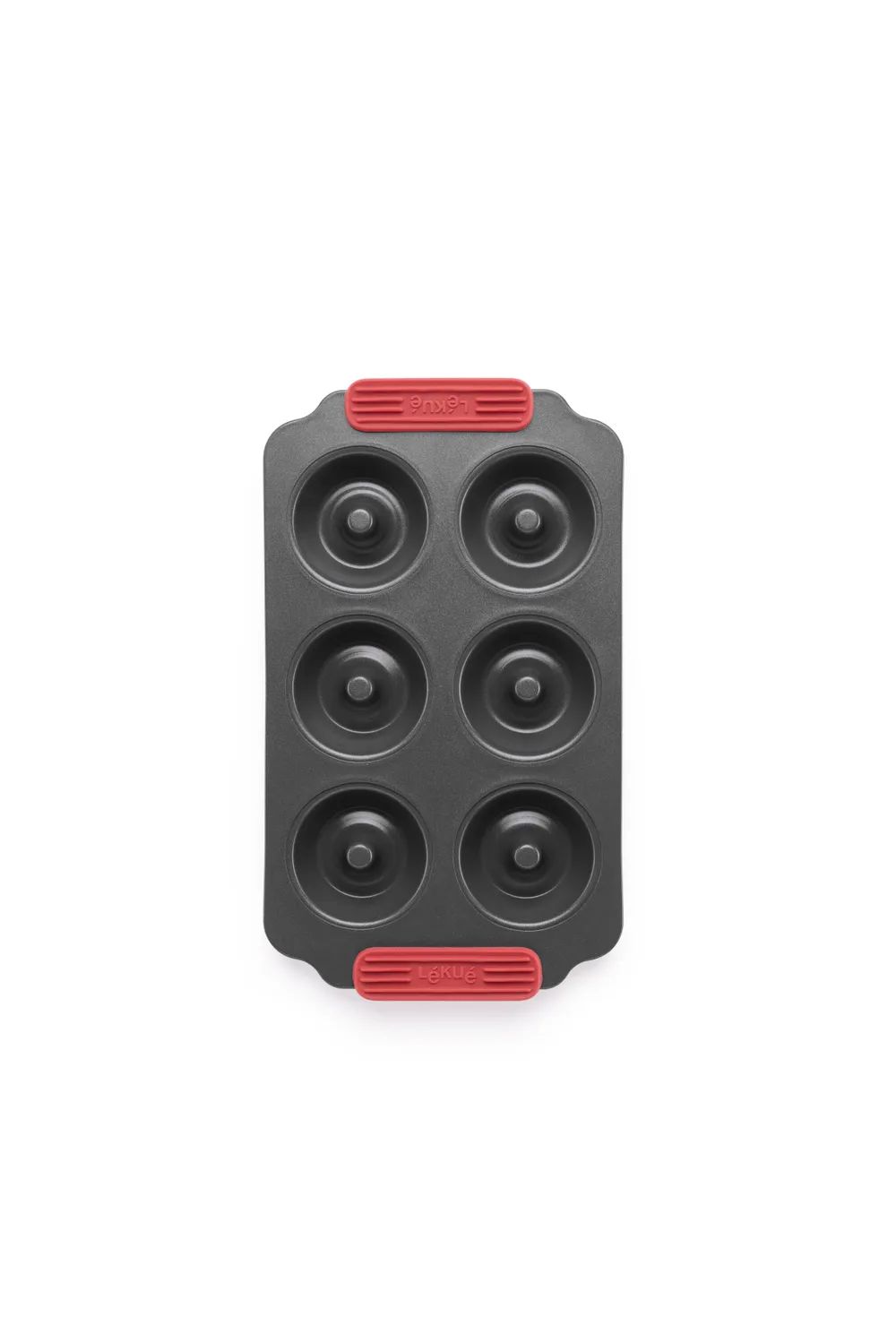 Lékué Antihaft Donutbackform, 6 Mulden - Grey