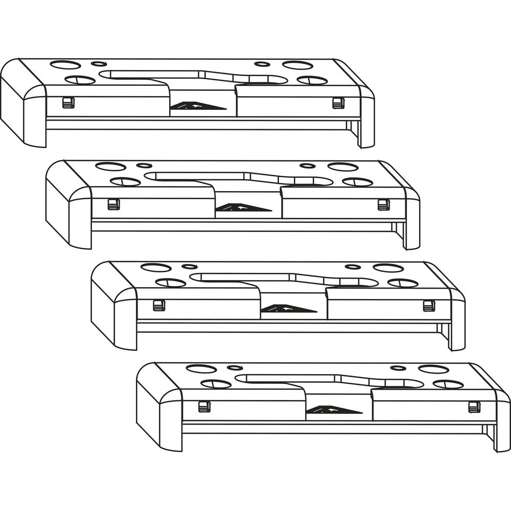 ROTO Patio Alversa Spaltlüftungsschließstück-Set PVC PLUS Plan/PLUS Tec rechts