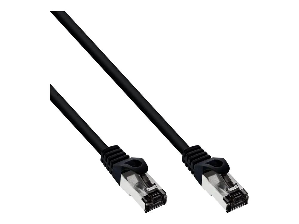 InLine Patchkabel - S/FTP (PiMf) - Cat.8.1 - 2000MHz - halogenfrei - schwarz - 0,5m