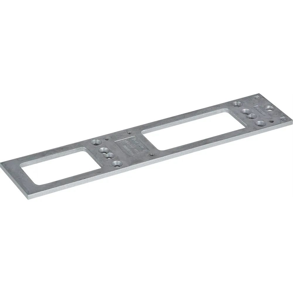 GEZE Montageplatte für TS 4000/5000, Edelstahl-Effekt