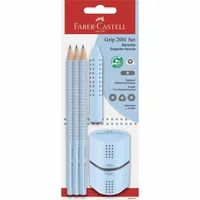 FABER-CASTELL Grip 2001 Bleistift-Set B sky blue 1 Set