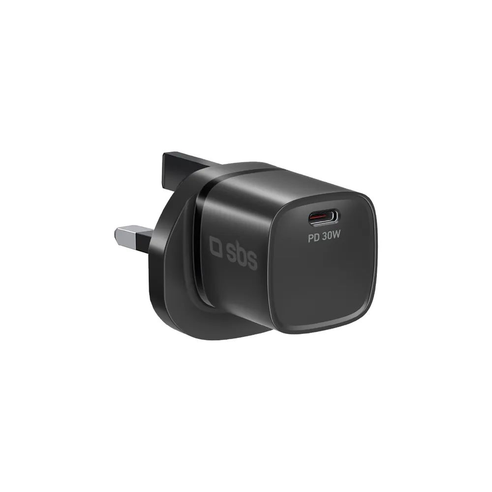 SBS Netzlader, 1x USB-C PD, 30W, UK-Stecker