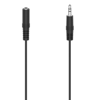 Hama Audio-Kabel, 3,5-mm-Klinken-Stecker/Kupplung, Stereo, 2,5 m